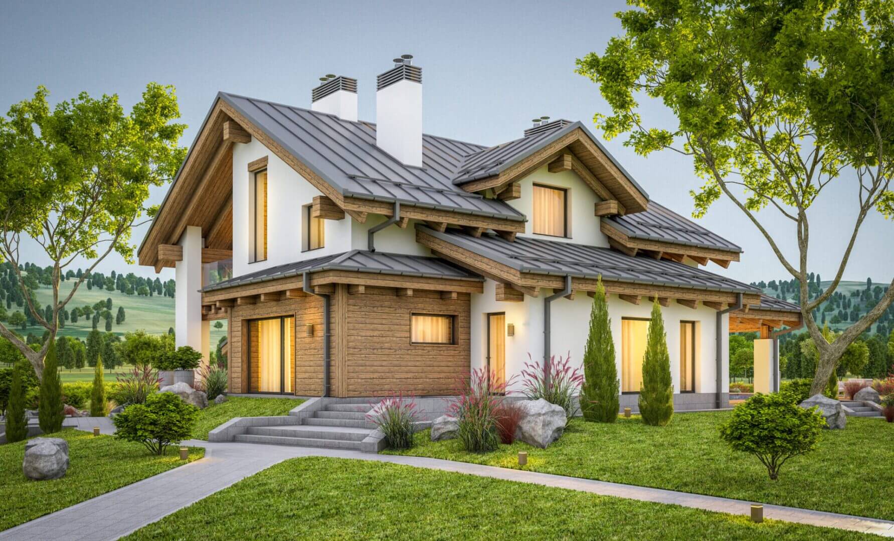 Charming countryside home surrounded by trees