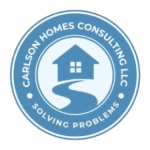 Logo for Carlson Homes Consulting LLC with a house and path symbol.